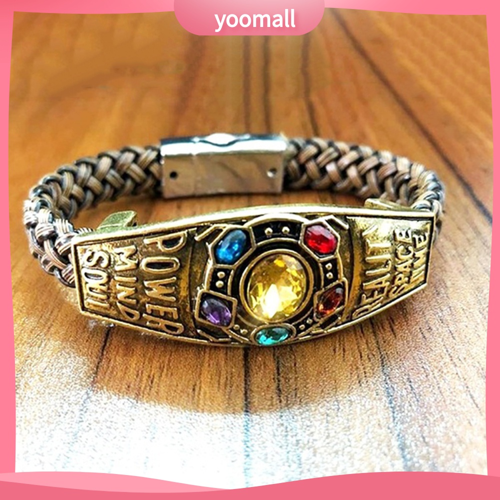 Vòng tay bện dây đính găng tay sáng tạo Unisex