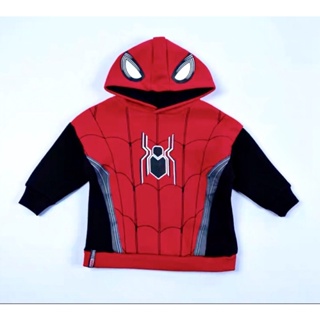 Primark xuất dư Áo nỉ bông người nhện có mũ, áo hoodie spiderman cho bé 1