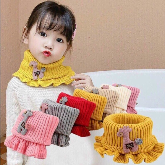 Khăn Quàng Cổ Cho Bé Mùa Đông 3-10 Tuổi, Khăn Ống bé gái siêu đẹp