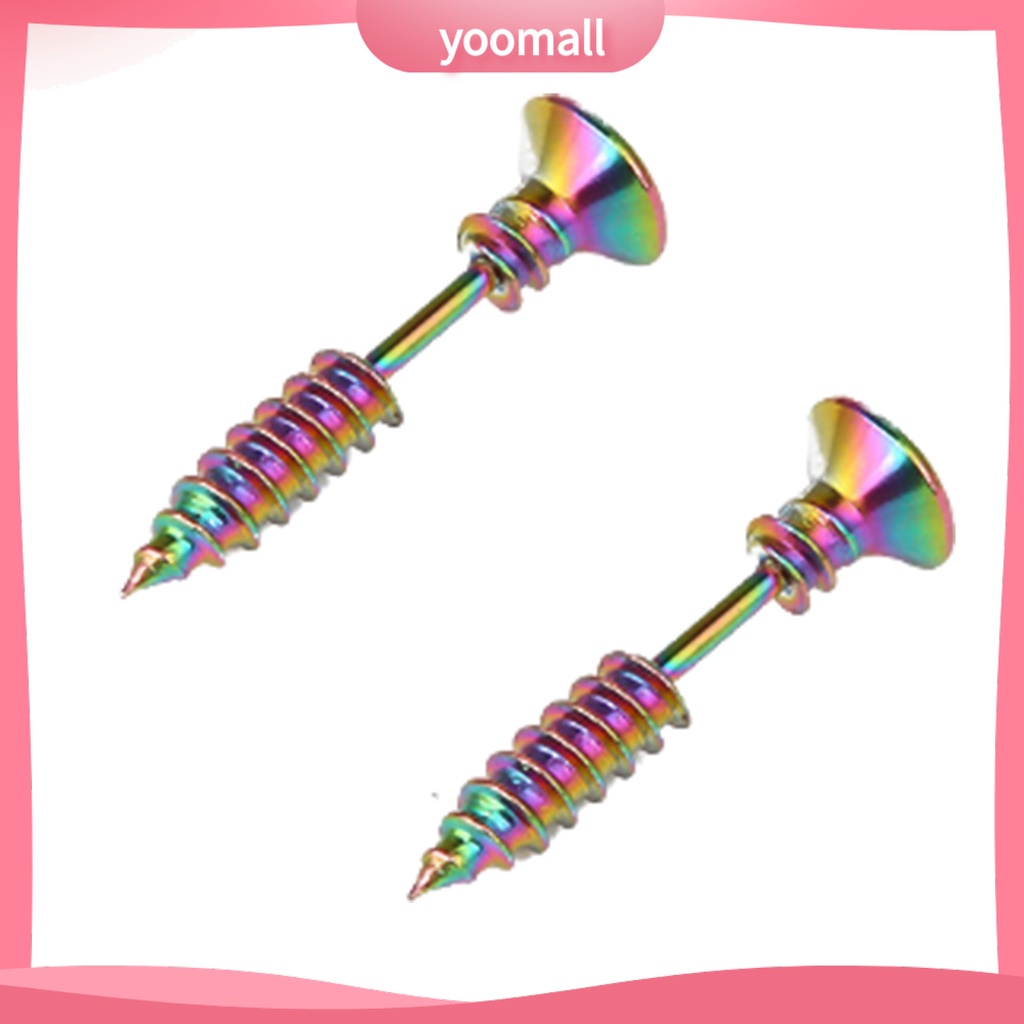 Khuyên Tai Hình Ốc Vít Hai Mặt Thời Trang Cá Tính