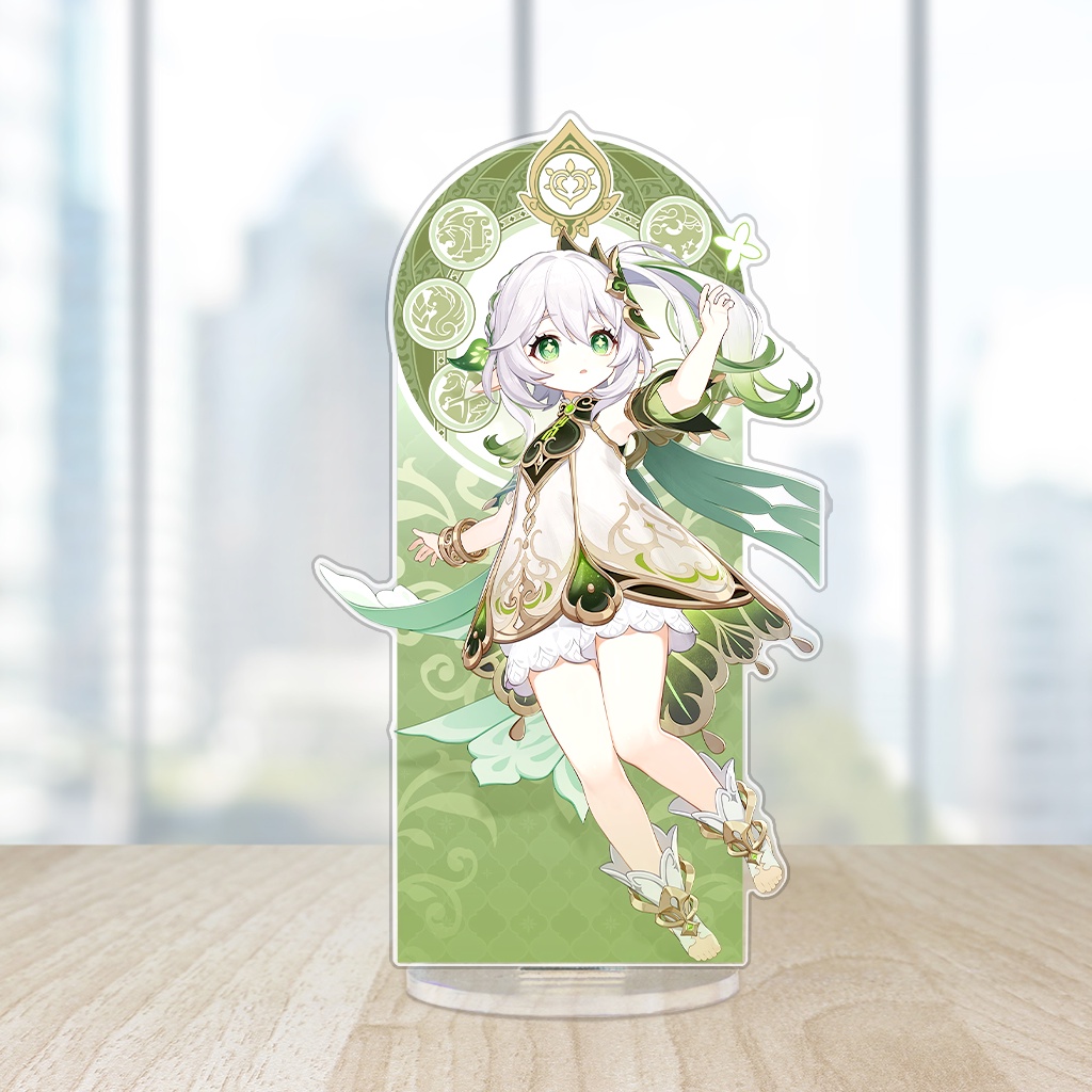 Mô hình đứng Standee mica in hình Nahida Genshin impact siêu đáng yêu trang trí góc học tập bàn làm việc