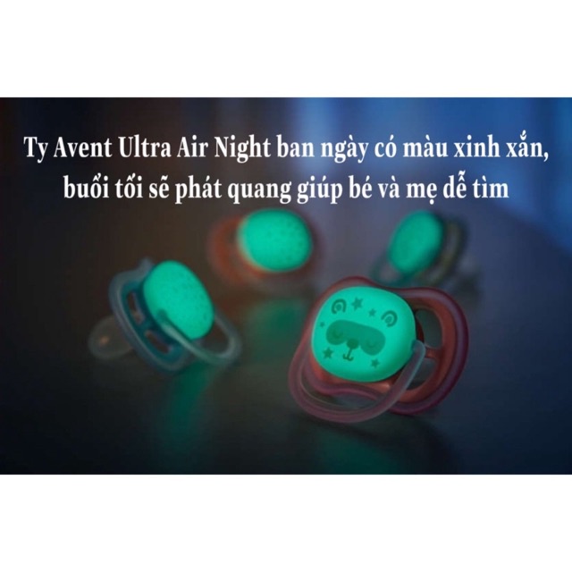 Ty giả phản quang Avent Ultra Air Night cho bé từ 0-18 tháng
