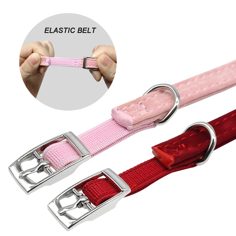 1 Nơ Đeo Cổ Bằng Nhung Có Chuông Hình Mèo Dễ Thương