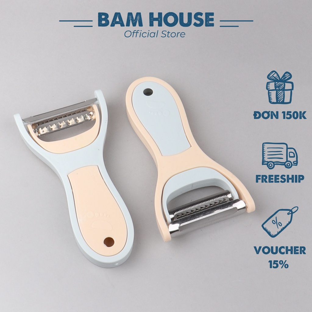 Dao bào đa năng inox Bam House có thể tách làm 2 siêu bén cao cấp B2L01