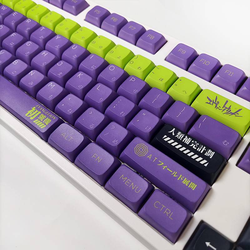 EVA 01 XDA Profile Keycap Set 120 Nút Bàn Phím Cơ EVA 01 XDA 1.75U Nhiều Màu Sắc