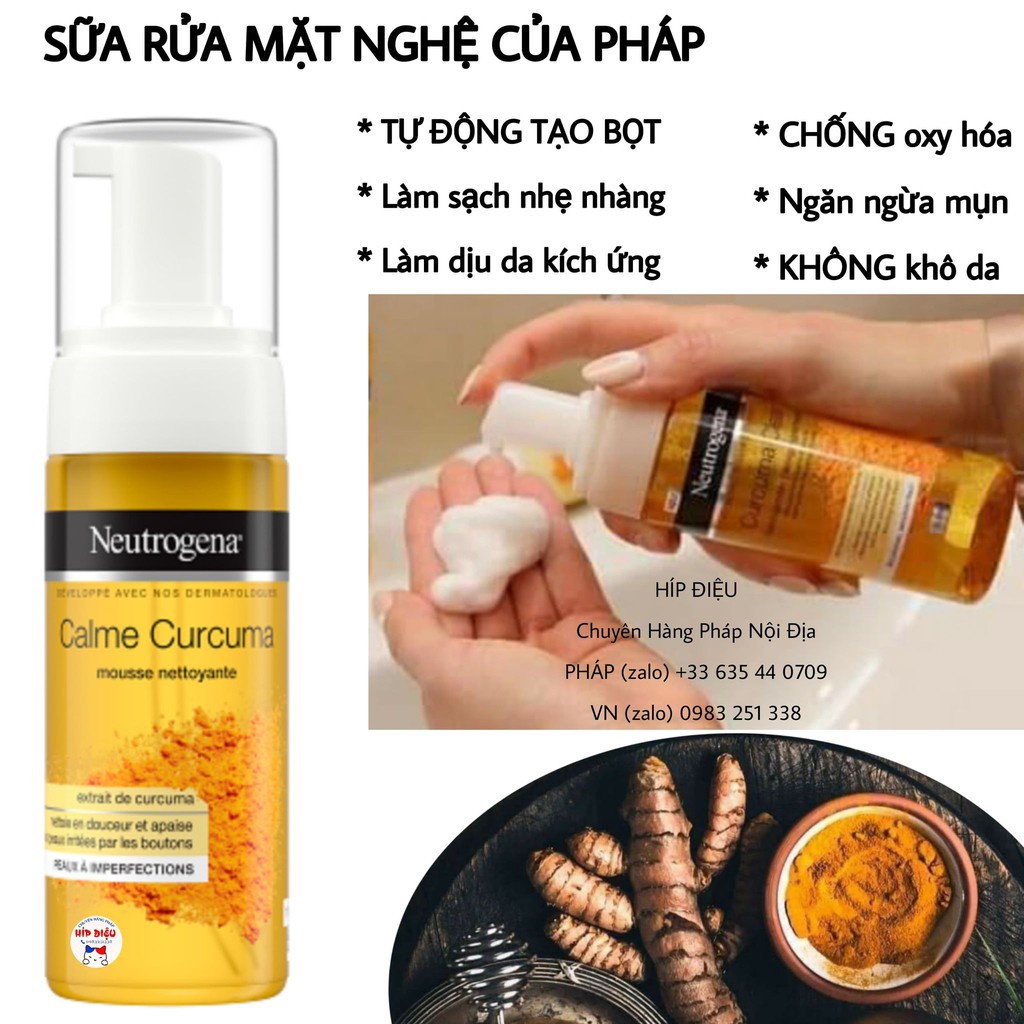 Sữa rửa mặt Nghệ Neutrogena cho da mụn 150ml