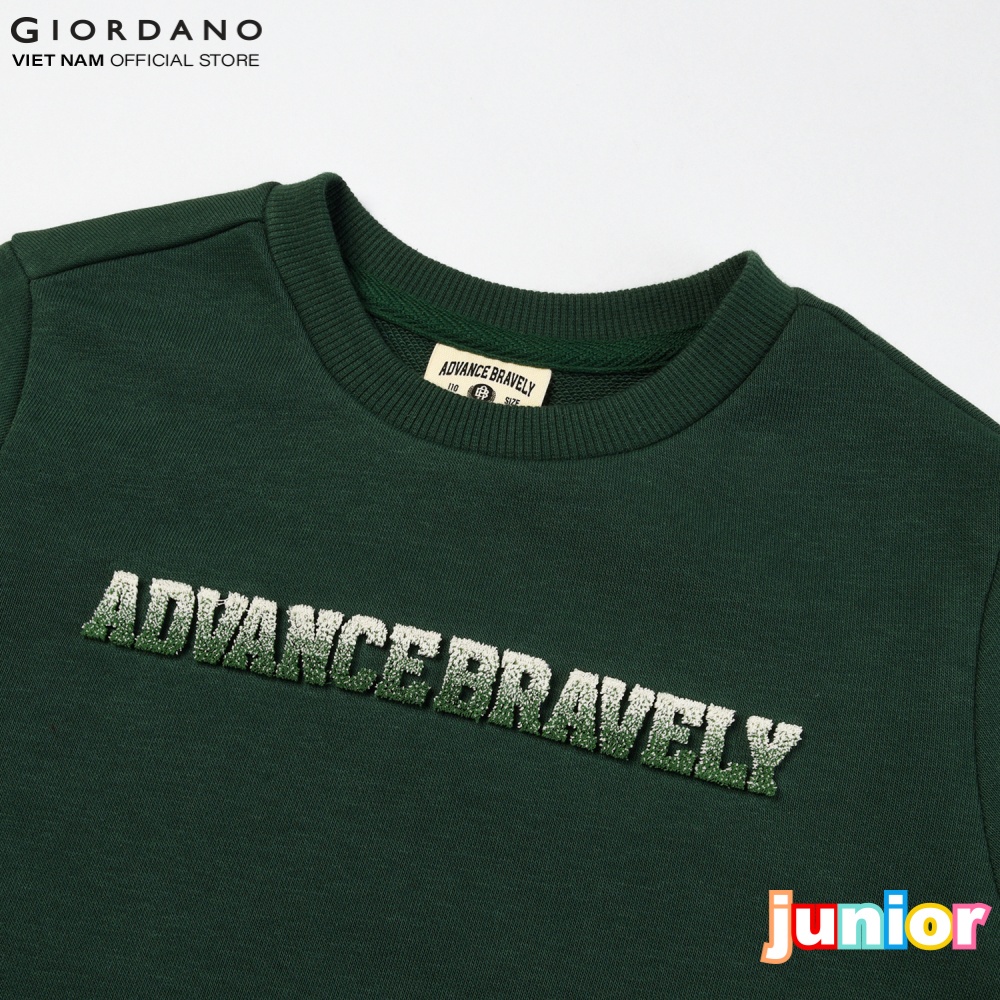 Áo Thun Dài Tay Trẻ Em Advance Bravely Pullover Giordano Junior 03082608