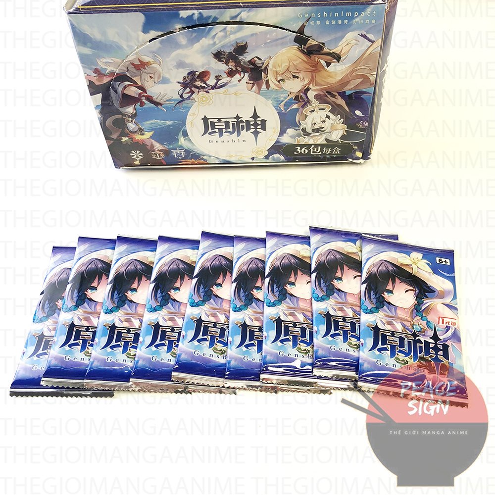 (LT) Set card ảnh thẻ gacha Genshin Impact nhân phẩm ngẫu nhiên game chibi xinh xắn nhiều mẫu