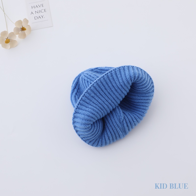 Mũ Len Ấm Áp Thêu Hình Mặt Cười Màu Sắc Ngọt Ngào Cho Bé