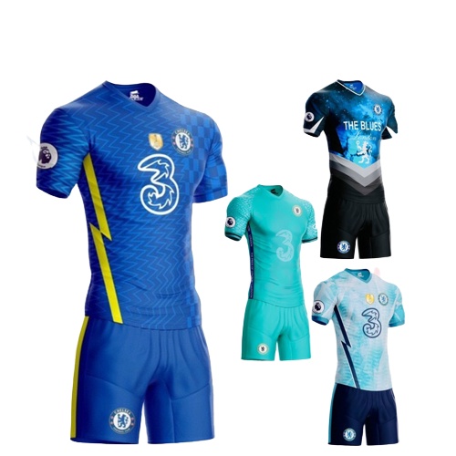 Bộ quần áo bóng đá CLB Chelsea, áo bóng đá CLB Chelsea Chất vải đẹp, thoáng mát, thấm hút mồ hôi