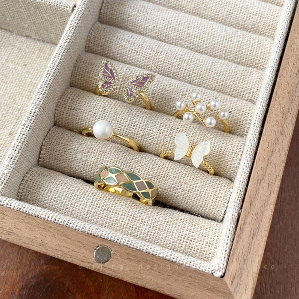 Nhẫn Hở Hình Bướm Có Thể Điều Chỉnh Kích Thước Thời Trang Dành Cho Nữ