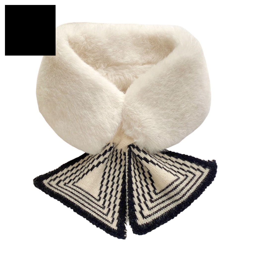 Khăn Choàng Cổ Chất Liệu Lông Thỏ Nhân Tạo Dày Dặn Thời Trang Mùa Đông Cho Nữ