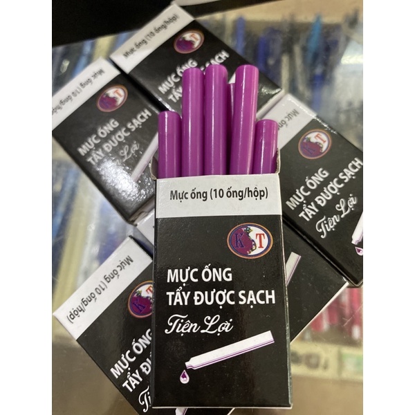 Hộp 10 ống mực tẩy được Kim Thành ( lắp vào bút kim thành 30 mới)