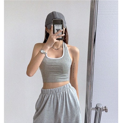 Áo yếm nữ viền màu sắc thời trang, sexy, gợi cảm