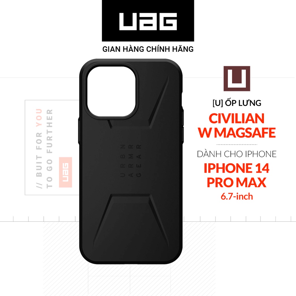 Ốp Lưng UAG CIVILIAN W MAGSAFE Cho iPhone 14 PRO MAX [6.7 INCH]