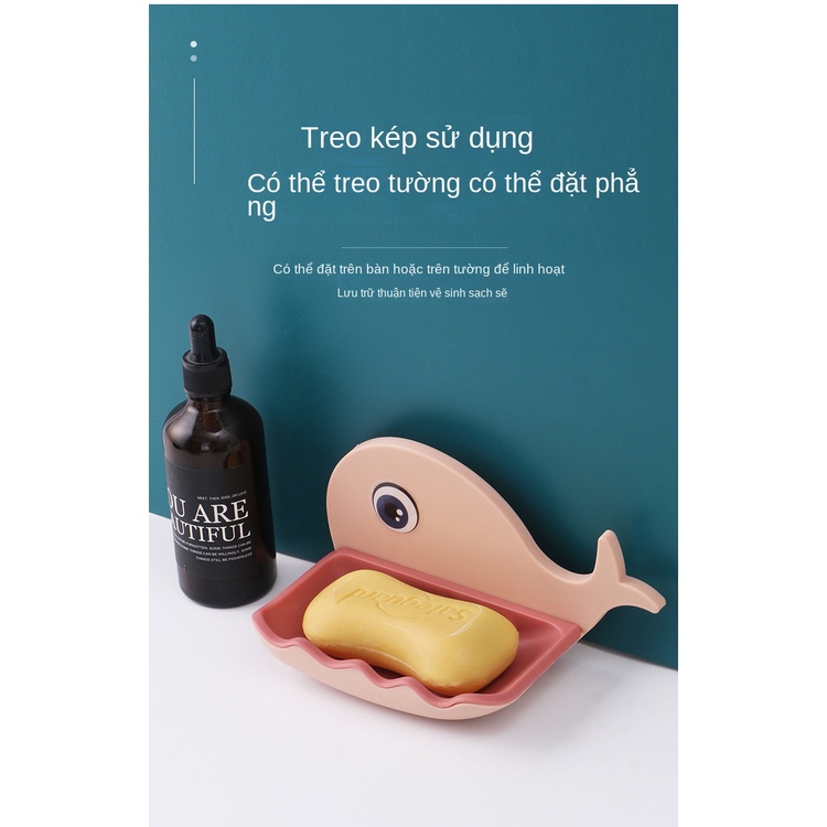 Khay Đựng Xà Phòng Gắn Tường Hình Cá Voi Dễ Thương Ttm003