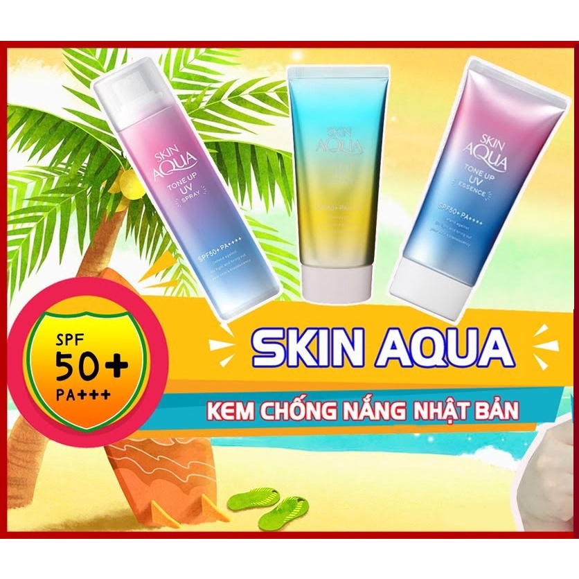 Kem chống nắng Skin Aqua nhật kiềm dầu mát lạnh ngày hè 80ml ⭐