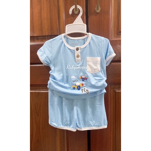 Bộ cộc tay Peapod vải sợi tre mềm mát cho bé trai bé gái