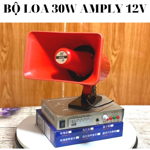 Loa bẫy chim 30w, loa bán hàng rong kết hợp amply 711 chạy 12v