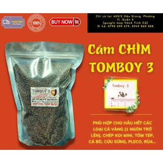 1Kg CÁM TOMBOY 3, dạng HẠT CHÌM - dành cho CÁ TÉP