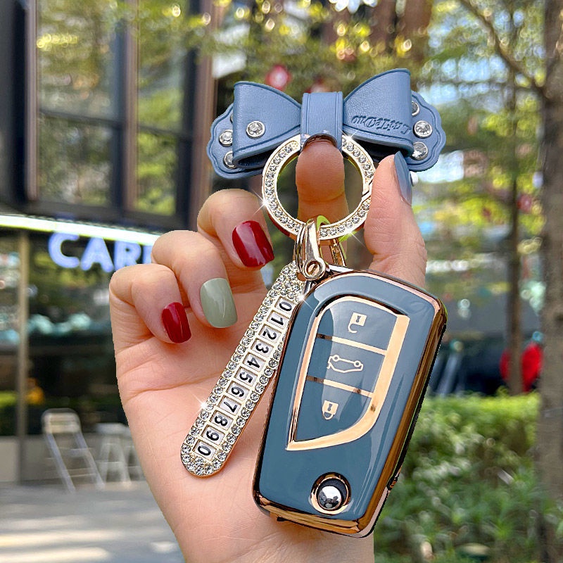 Vỏ Bọc Chìa Khóa Điều Khiển Từ Xa Bằng TPU Cho Toyota Auris Corolla Avensis Verso Yaris Aygo Scion TC IM Camry RAV4 Forturner Hilux