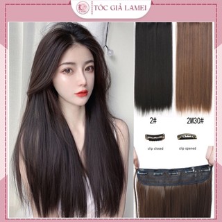 ❤️freeship❤️tóc giả kẹp thẳng chất tơ cao cấp