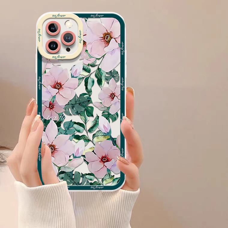 Ốp Điện Thoại TPU Dẻo Trong Suốt Họa Tiết Hoa Xinh Xắn Cho IPhone 14 13 Pro Max 12 11 XS XR X 8 7 6 6s 14 Plus