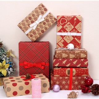  Giấy Gói Quà Giấy Làm Thủ Công BST02 Trang Trí Noel Giáng Sinh 