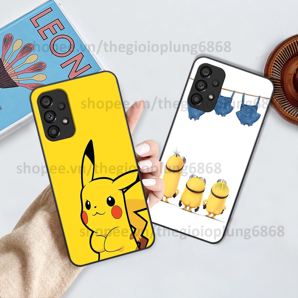 Ốp Samsung A13 / A23 / A53 in hình siêu xinh, ngộ nghĩnh đáng yêu pikachu, minion