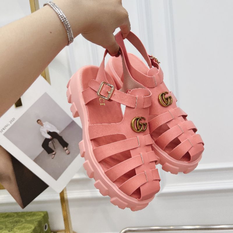c Sandal Rọ Hồng Gc 5p Da Mềm Fullbox Bill Túi Cao Cấp