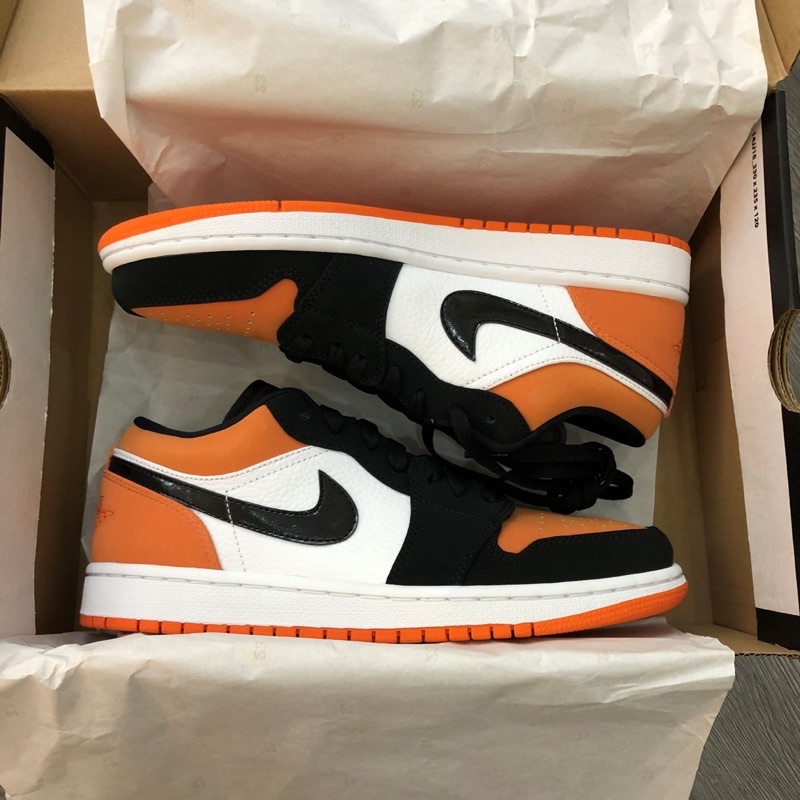 giày AIR JORDAN 1 low Backboard cam đen | Phiên bản cao cấp