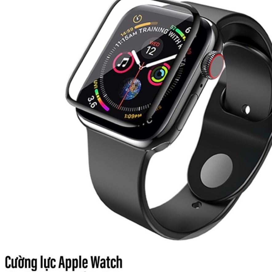 Kính cường lực apple watch, đồng hồ apple watch, phụ kiện cho đồng hồ thông minh full keo bảo vệ màn hình từ series 3->7