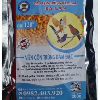 Viên côn trùng đậm đặc