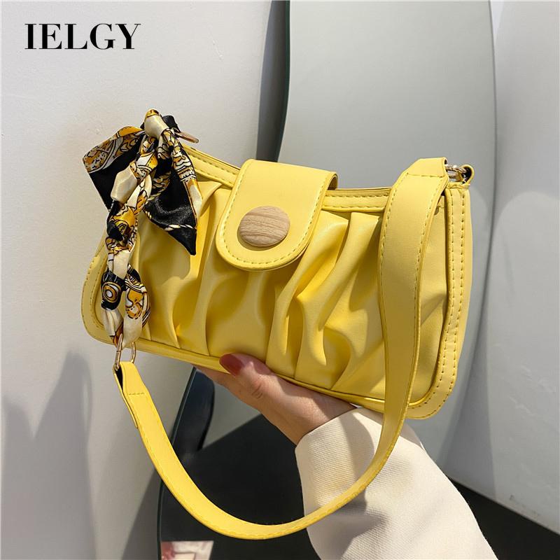 Túi Xách Đeo Vai / Đeo Dưới Cánh Tay Bằng Lụa Xếp Ly Đơn Giản Thời Trang