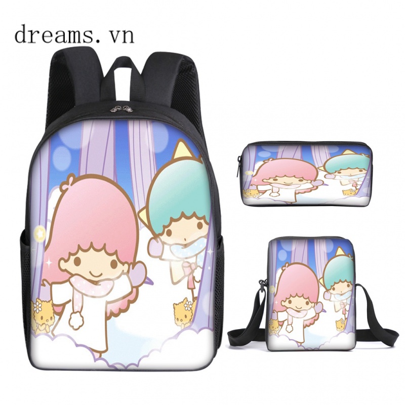 Set 3 Món Gồm Ba Lô + Túi Đeo Chéo + Ví Hình Ngôi Sao Nhỏ