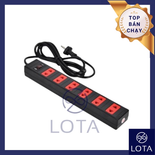 Ổ CẮM ĐIỆN QUANG 6 LỖ 3 CHẤU ĐA NĂNG ECO ĐQ ESK 63ECO dây dài 2m siêu tiện lợi hàng chính hãng xịn tốt giá rẻ