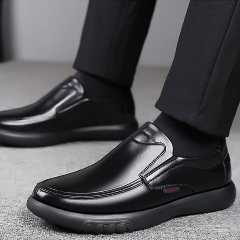 Giày Lười Da Thoáng Khí Thoải Mái Thời Trang Cho Nam
