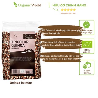 Diêm mạch Quinoa 3 màu hữu cơ 300g Smart Organic Bulgaria