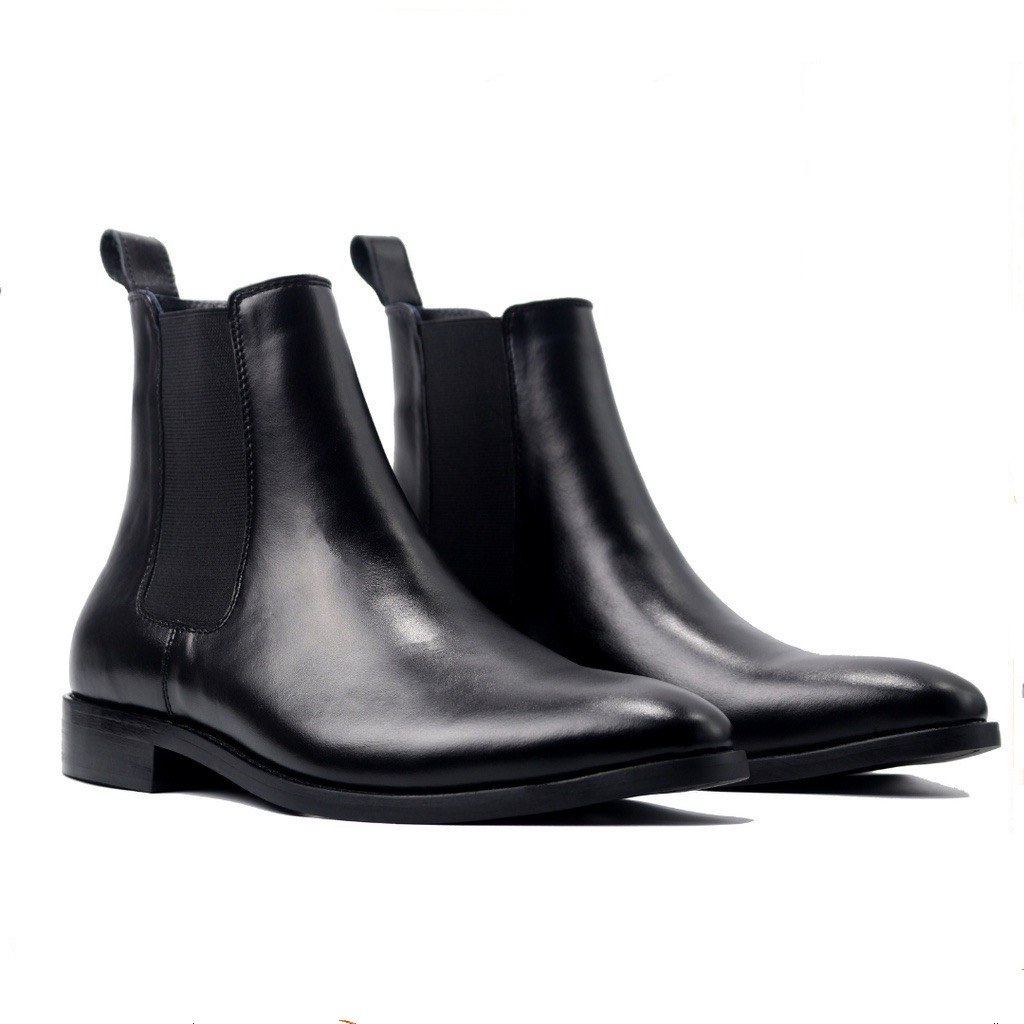 Giày Chelsea Boot Nam da bò thật nhập khẩu cao cấp