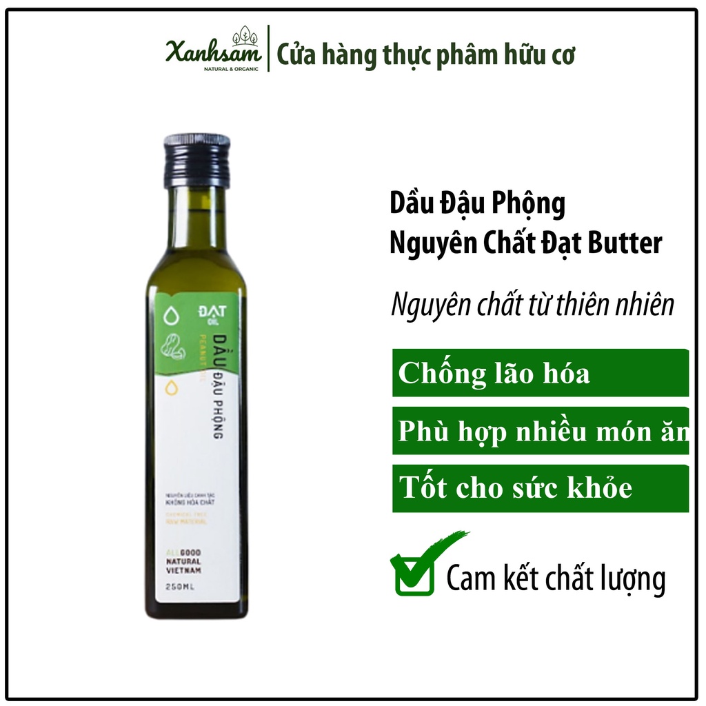 Dầu Đậu Phộng Nguyên Chất Đạt Butter - Xanhsam Organic