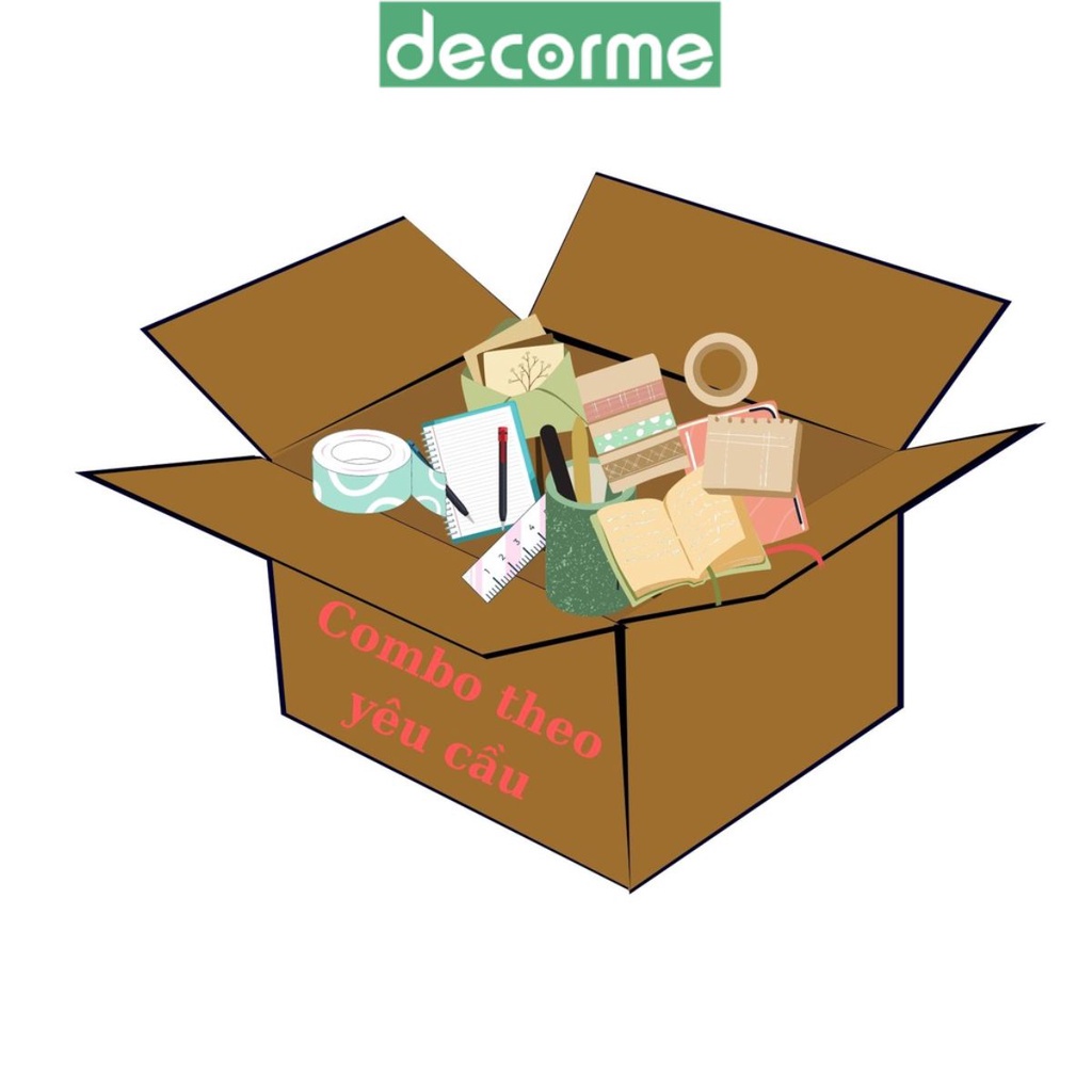 Tủ Combo theo khách đặt DecorMe sổ còng văn phòng phẩm n