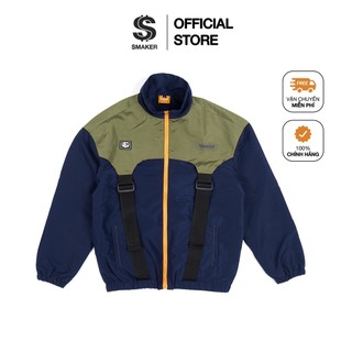 Áo khoác jacket phong cách unisex, local brand chính hãng, chất nylon cao cấp, oversize - "tech" jacket in nav