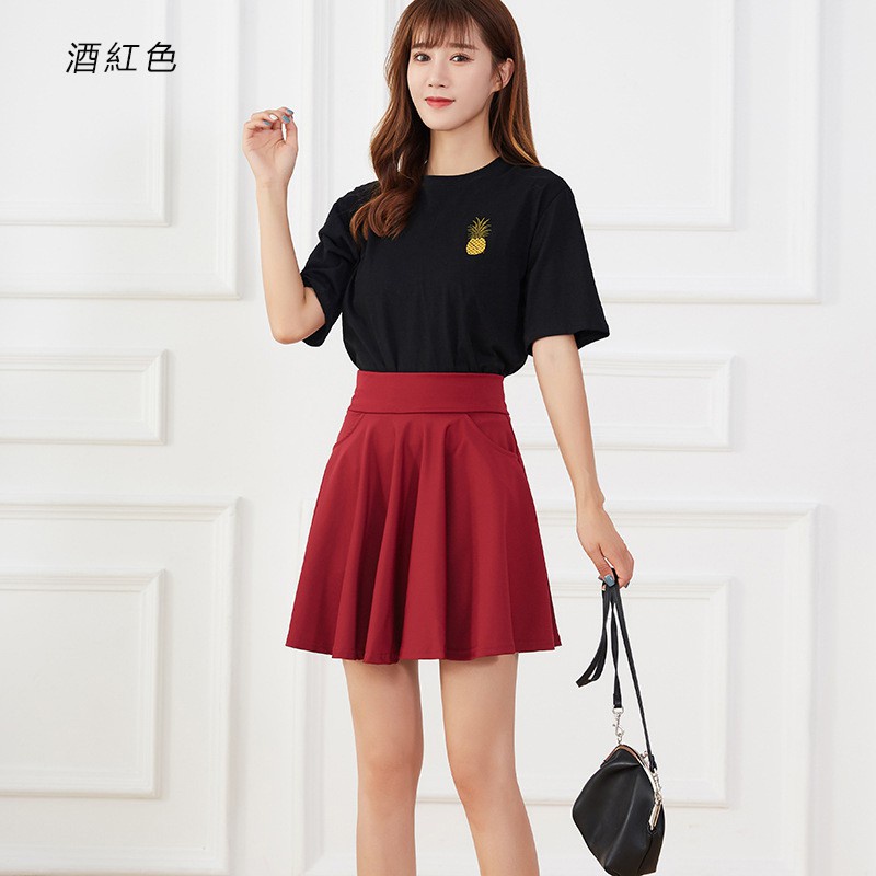 Chân váy xòe ngắn nữ thời trang, tôn dáng