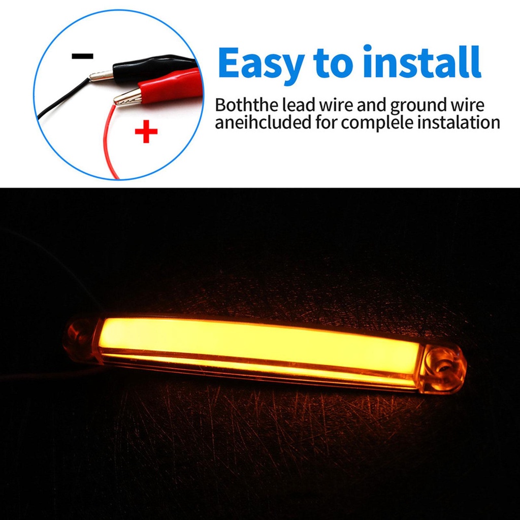 Set 5 Đèn Xi Nhan 9 Bóng LED 12V 24V I3X3 Cho Xe Tải