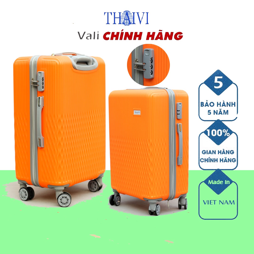 Vali kéo THAIVI Vali du lịch cao cấp Size 20/24/28-  Hàng Việt Nam Bảo Hành 5 Năm  TOG03