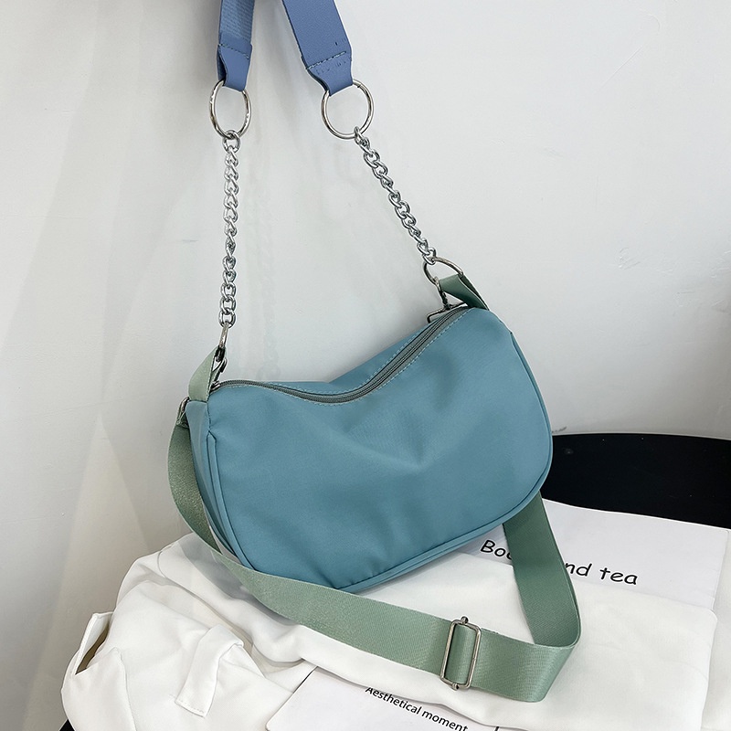 Túi đeo dưới cánh tay Bằng Vải Nylon Phong Cách Retro Đơn Giản Hàng Mới Dành Cho Bạn Nữ
