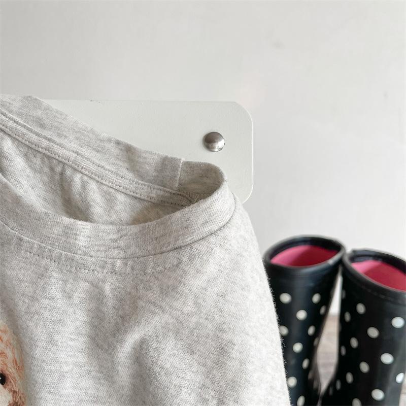 Áo thun ngắn tay in hình chú chó dễ thương cho bé