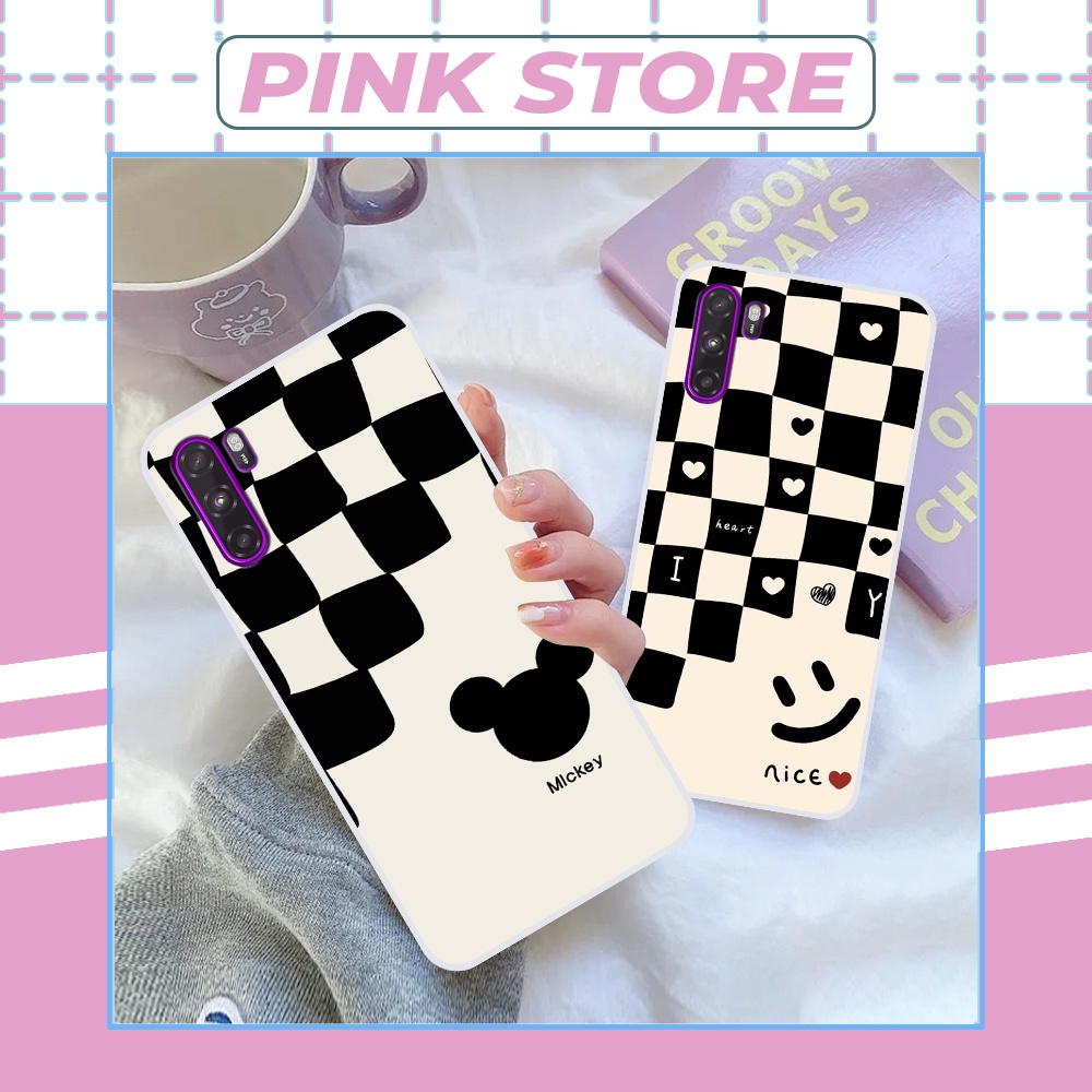 Ốp dẻo đen Vsmart Active 3 in trái tim the best love,ô caro mickey ,mặt cười thời trang cá tính có bảo vệ camera