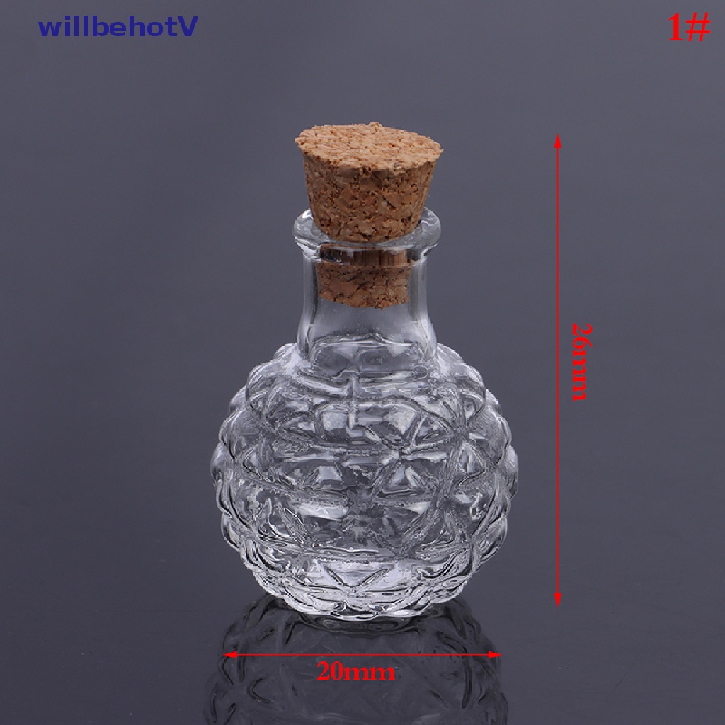 Lọ Thủy Tinh Nhỏ Có Nắp Đậy Dùng Trang Trí Nhà Búp Bê 1: 12