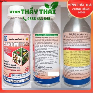 Thuốc trừ nhện Saromite 57EC trừ nhện đỏ, nhện gié, nhện lông nhung, các loại nhện đã kháng thuốc